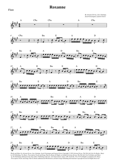 Roxanne (arr. Wesley S. SIlva)