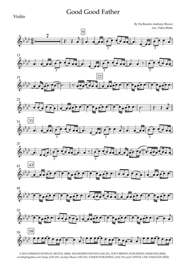 Good Good Father (arr. Fabio Britto)