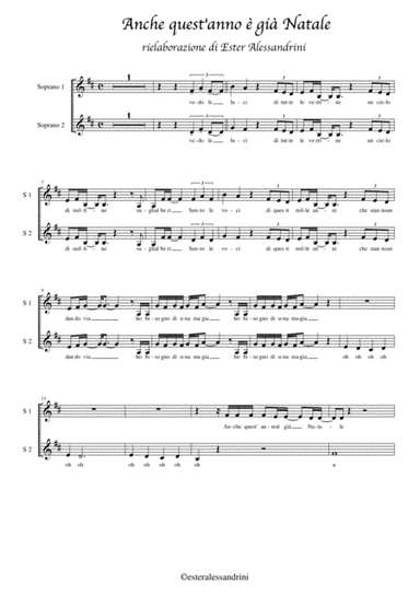 Anche quest'anno è già Natale. CHOIR (arr. Ester Alessandrini)
