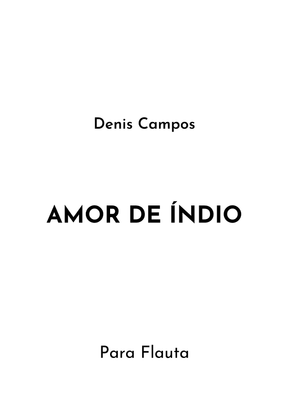 Amor De Indio (indian Love) (arr. Jireh J.)