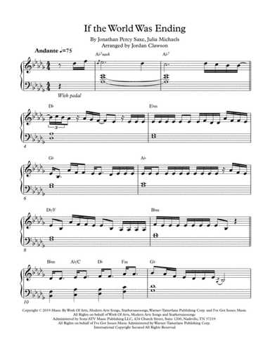 If The World Was Ending (arr. Jordan Clawson)