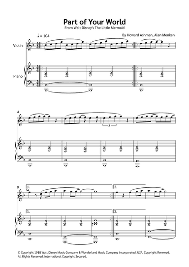 Part Of Your World (arr. Jackson Spindler)