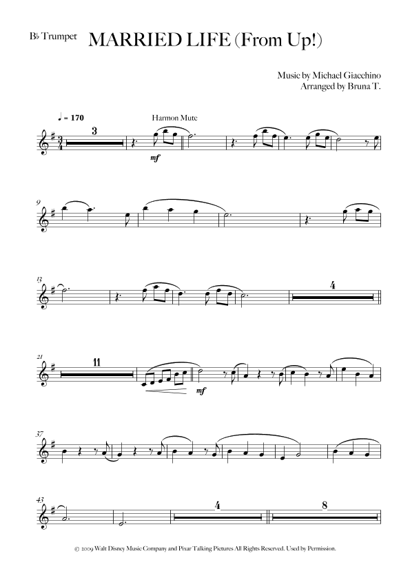 Married Life (arr. Bruna T.)