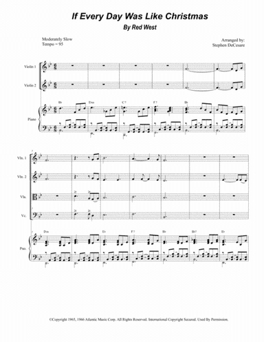 If Every Day Was Like Christmas (arr. Stephen DeCesare)