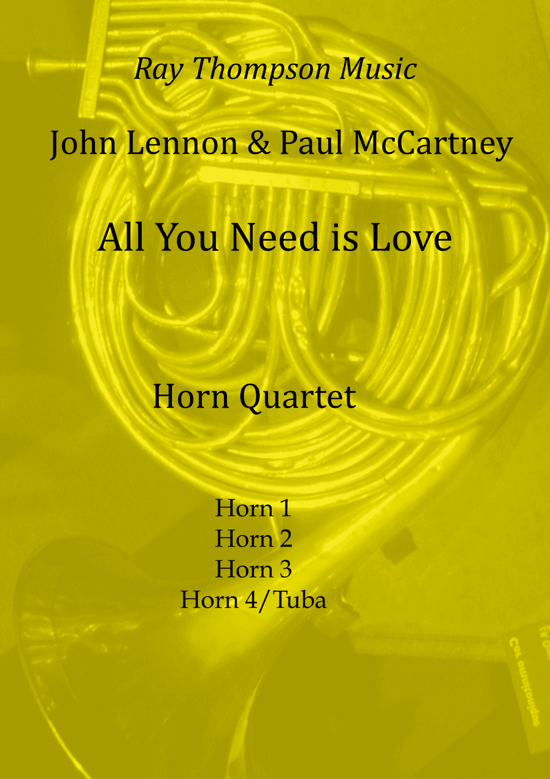 All You Need Is Love (arr. Ray Thompson)
