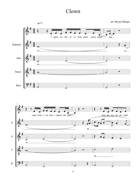 Clown (arr. Bryan Sharpe)