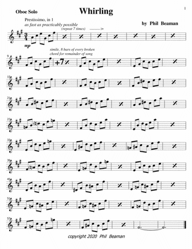 Whirling-oboe solo