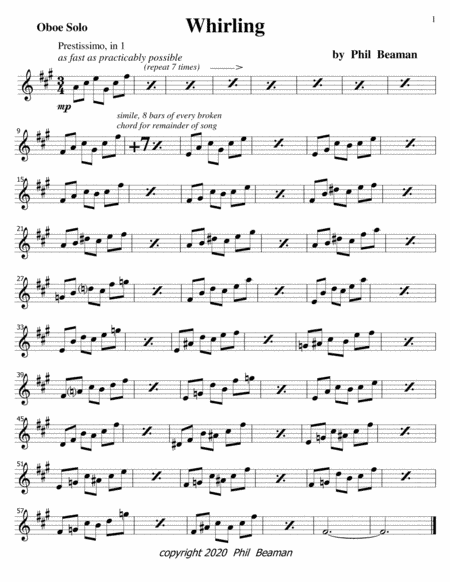 Whirling-oboe solo