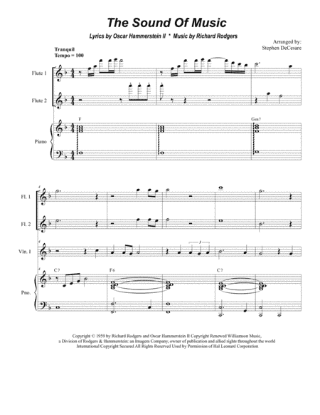 The Sound Of Music (arr. Stephen DeCesare)