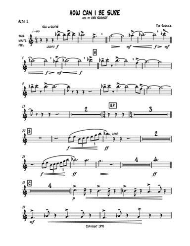 How Can I Be Sure (arr. Kirk Schmidt)