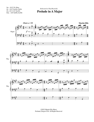 Prelude in A Major
