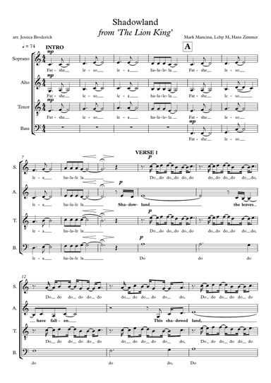 Shadowland (arr. Jessica Broderick)