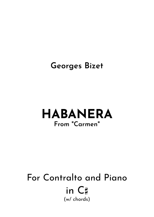 Habanera (arr. Jireh J.)