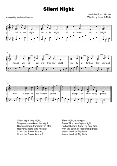 Silent Night (arr. Mario Stallbaumer)