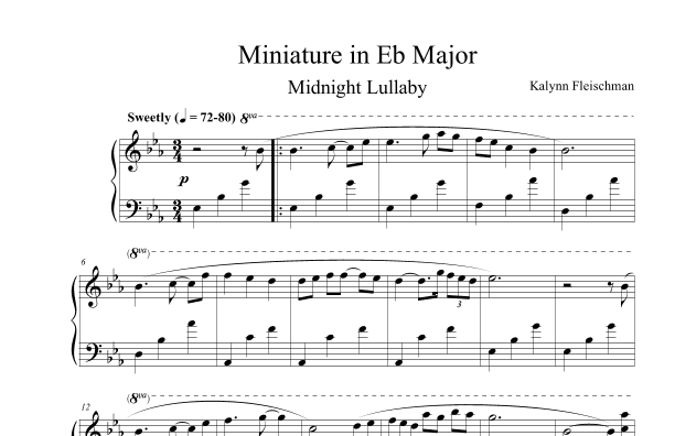 Miniature in Eb Major: Midnight Lullaby
