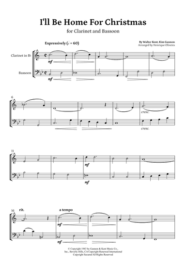 I'll Be Home For Christmas (arr. Henrique Oliveira)
