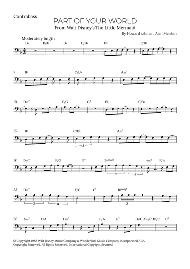 Part Of Your World (reprise) (arr. Alex Nunes Rodrigues)