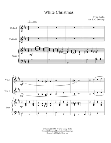 White Christmas (arr. B. C. Dockery)