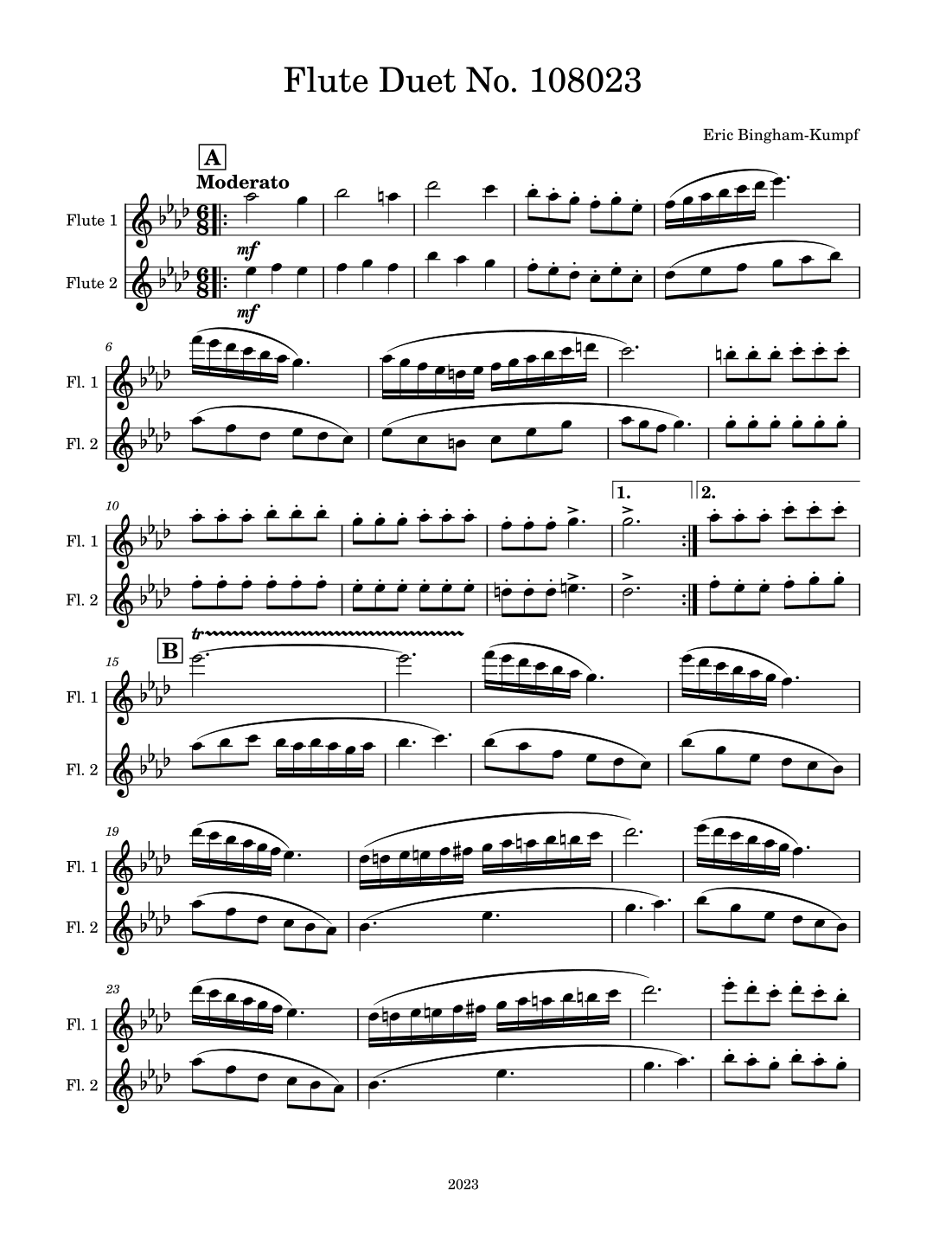 Flute Duet No. 108023