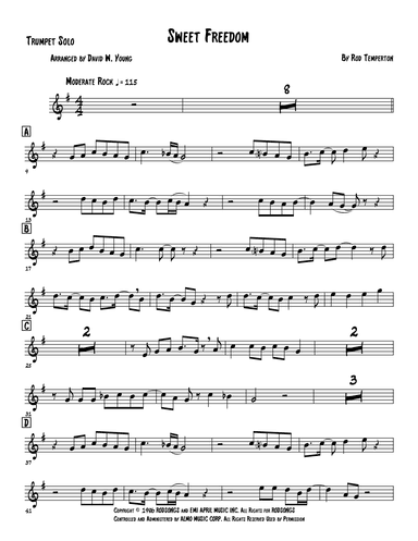 Sweet Freedom (arr. Dave Young)