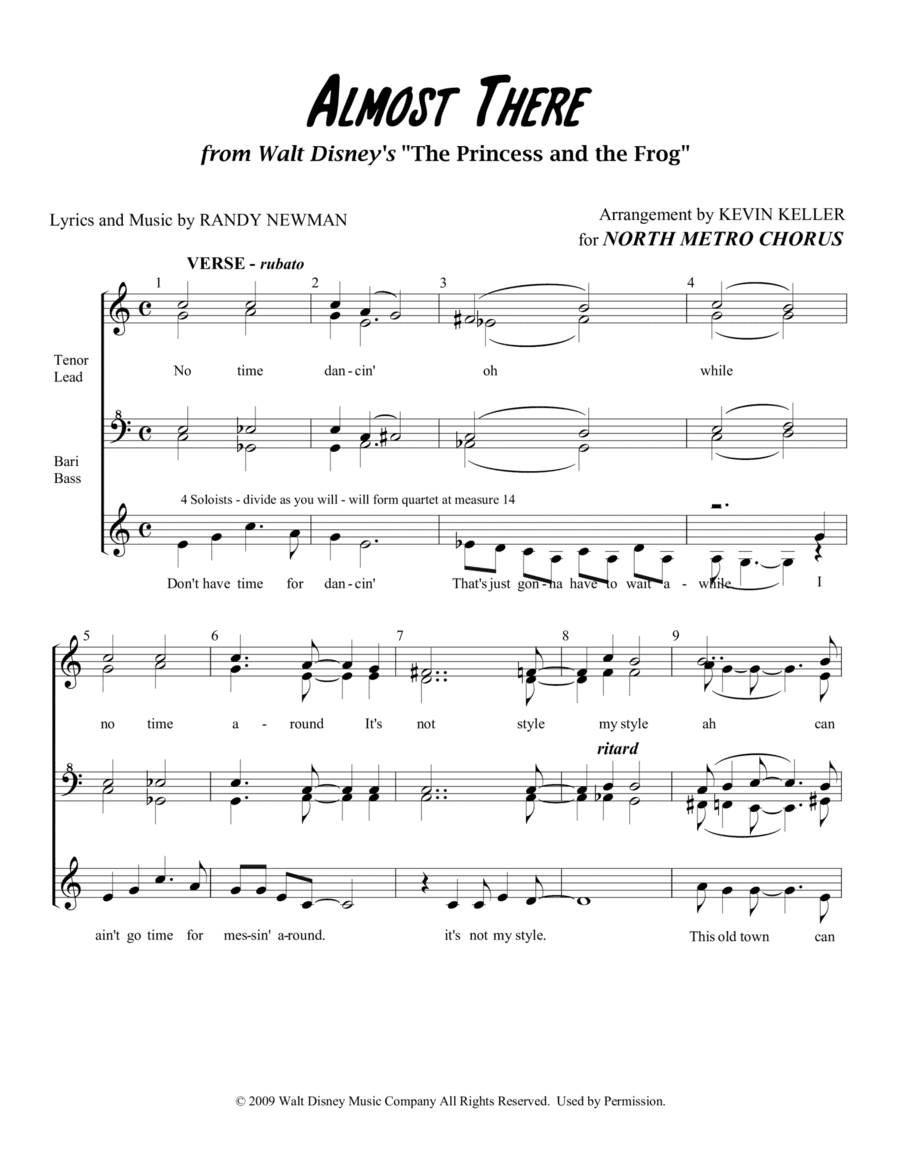 Almost There (arr. Kevin Keller)