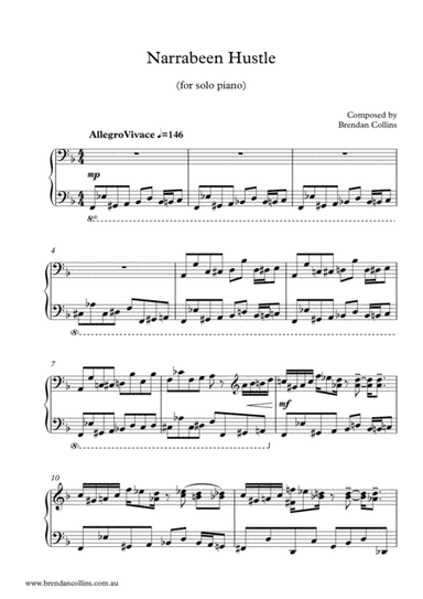 Narrabeen Hustle - Solo Piano