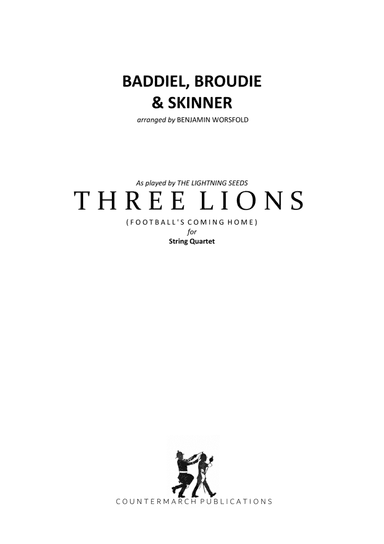 Three Lions (arr. Benjamin Worsfold)