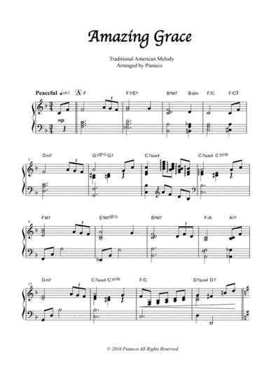 Amazing Grace (arr. Pianeco)