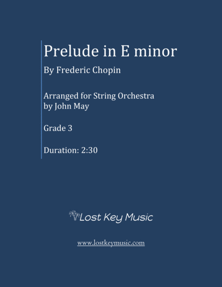 Prelude in E minor-String Orchestra (arr. John May)
