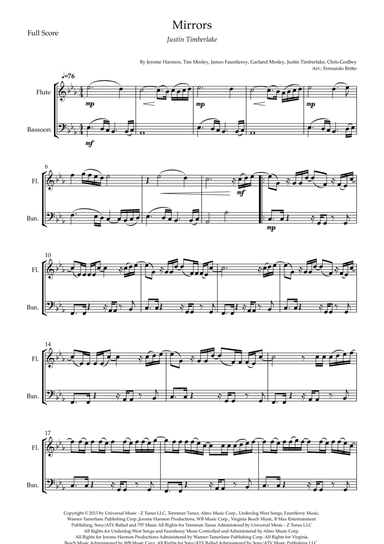Mirrors (arr. Fernando Britto)