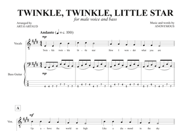 Twinkle Twinkle Little Star (arr. Art.o Artaud)