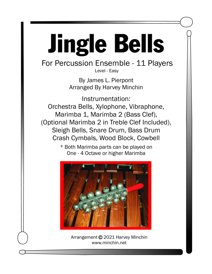 Jingle Bells for Percussion Ensemble (arr. Harvey Minchin)