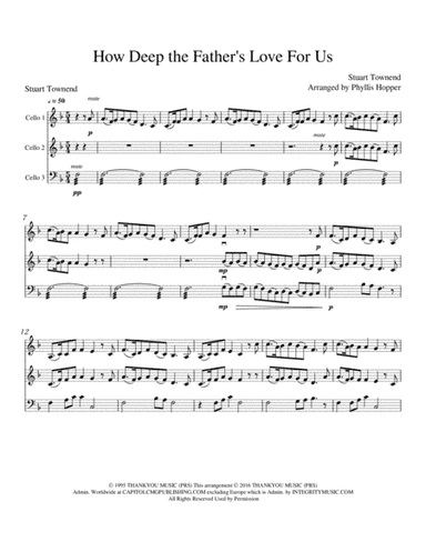 How Deep The Father's Love For Us (arr. Phyllis Hopper)