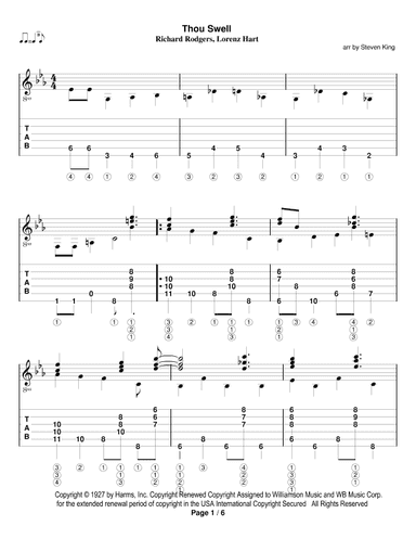 Thou Swell (arr. Steven King)
