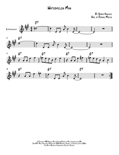 Watermelon Man (arr. Dominic Meccia)