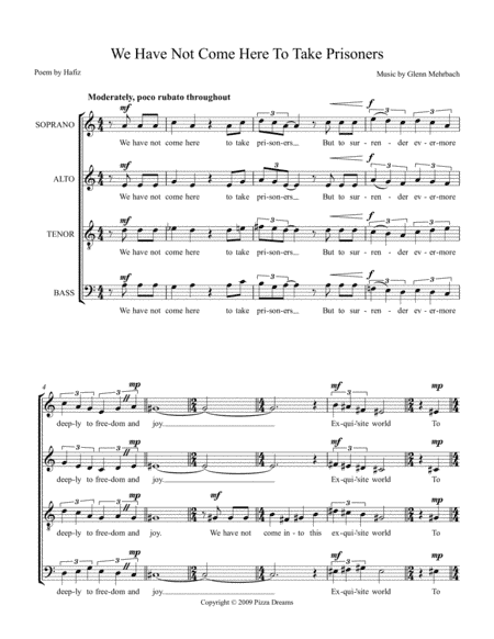 We Have Not Come Here to Take Prisoners