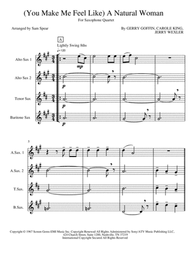 (You Make Me Feel Like) A Natural Woman (arr. Sam Spear)