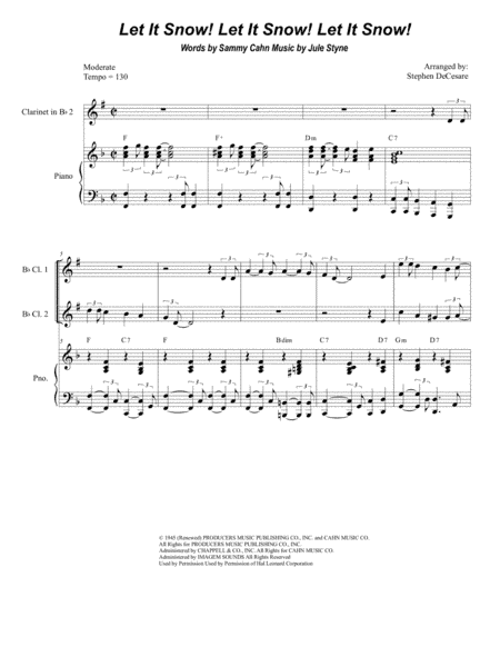 Let It Snow! Let It Snow! Let It Snow! (arr. Stephen DeCesare)