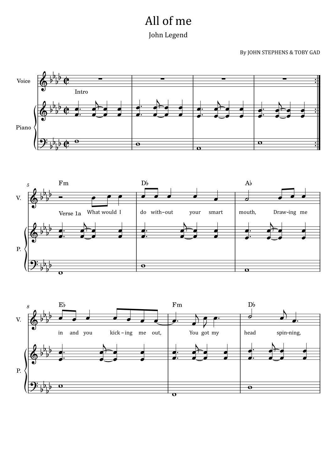 All Of Me (arr. poon)