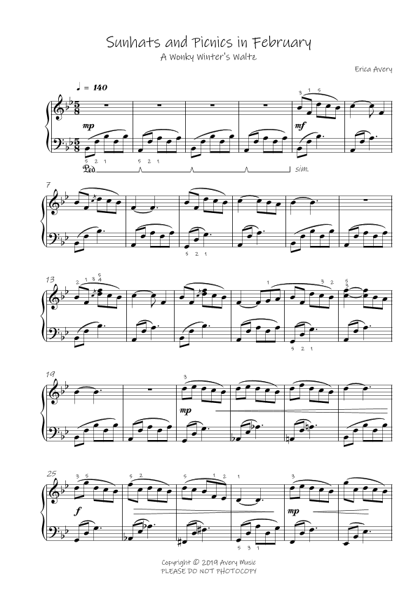 Sunhats and Picnics in February A Wonky Winter's Waltz