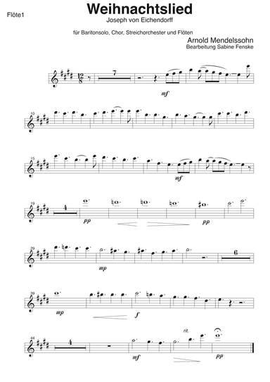 Weihnachtslied (arr. Sabine Fenske)