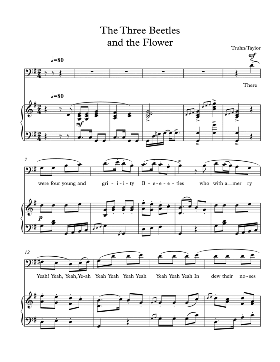 The Three Beetles and the Flower (arr. Paul Taylor)