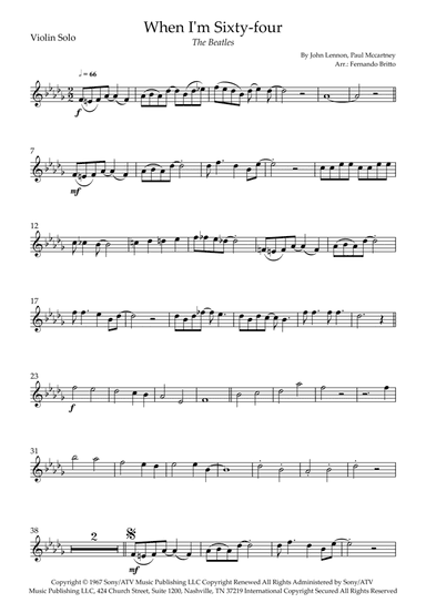 When I'm Sixty-four (arr. Fernando Britto)
