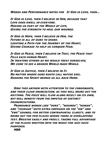 If God Is... SATB Non-Denominational Choral Anthem