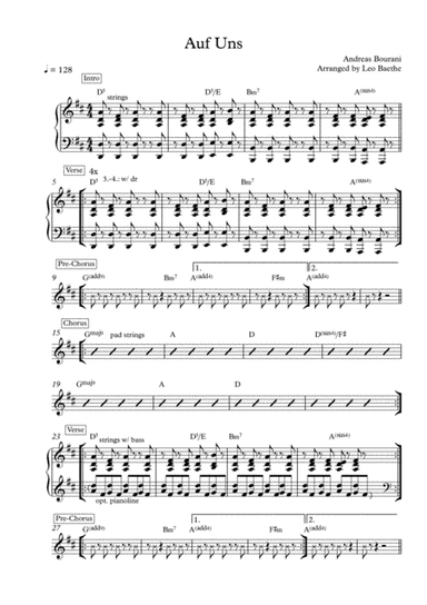 Auf Uns (arr. Leo Baethe)