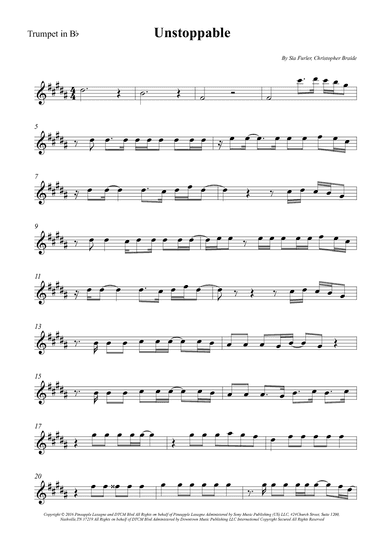 Unstoppable (arr. Wesley S. SIlva)