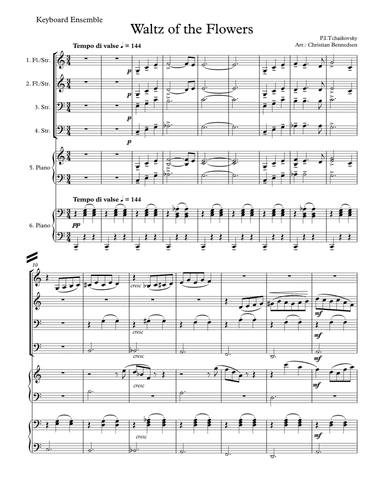 Waltz of the Flowers - Keyboard Ensemble (arr. Christian Bennedsen)