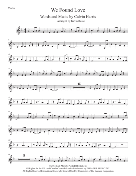 We Found Love (arr. Kevin Busse)