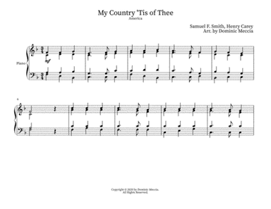 My Country 'Tis of Thee (America) (arr. Dominic Meccia)