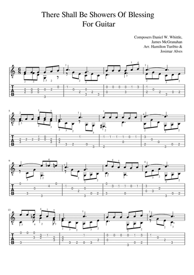 There shall be showers of blessing (arr. Josimar Alves Fonseca)